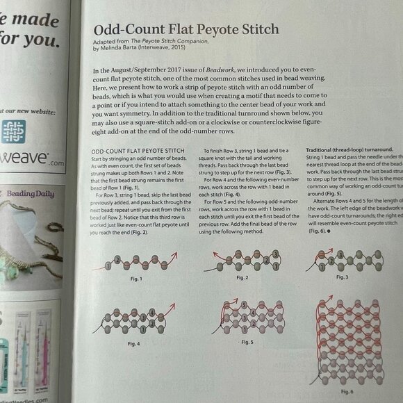 Beadwork Magazine Jewelry Crafting Book u Dec 2017 Jan 2018 Vol 21 No 1 - Picture 6 of 7